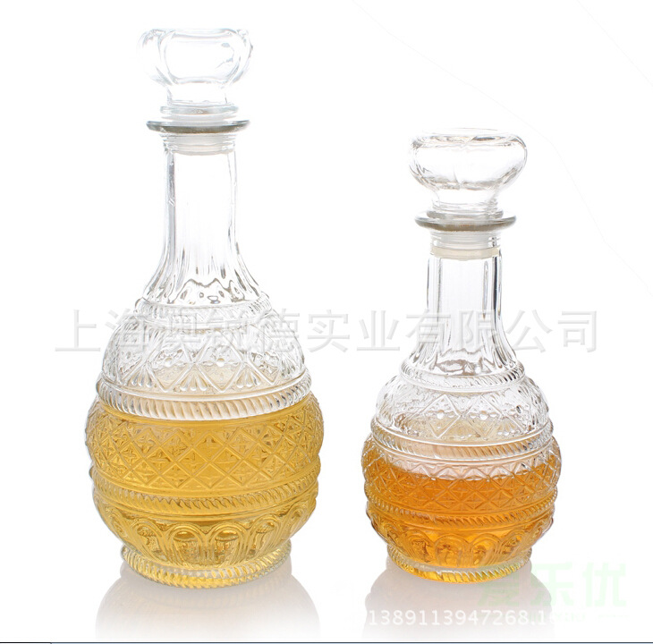 圆形洋酒,红酒,葡萄酒玻璃瓶