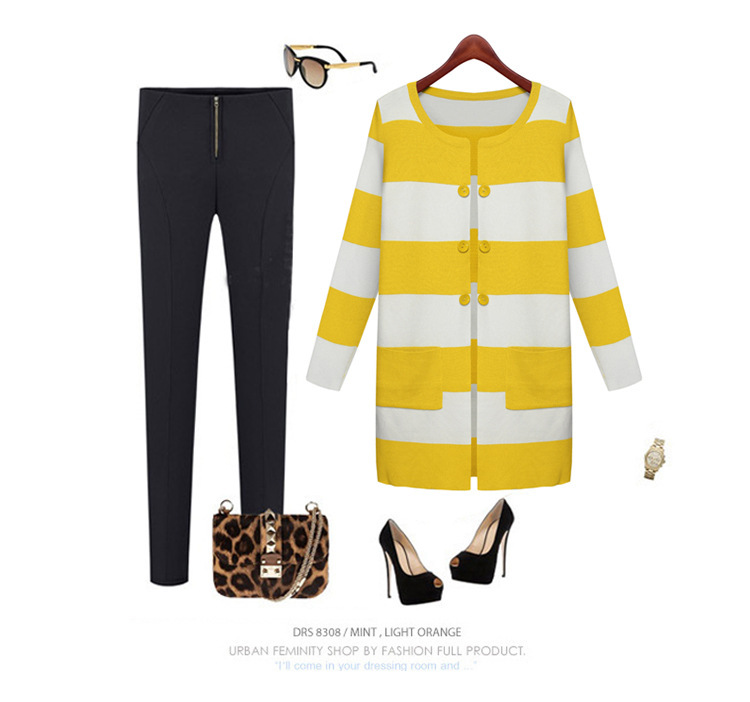 【2014秋季欧美最<em>新针织开衫大码</em>宽松气质女