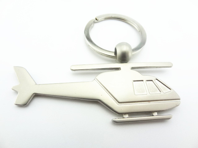 批发采购钥匙配饰-直升机模型钥匙扣 高档金属