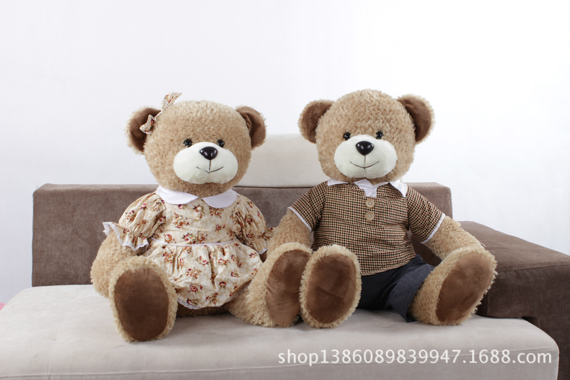 厂家直销 穿衣泰迪熊 <em>毛绒玩具 毛衣熊</em>公仔 布娃