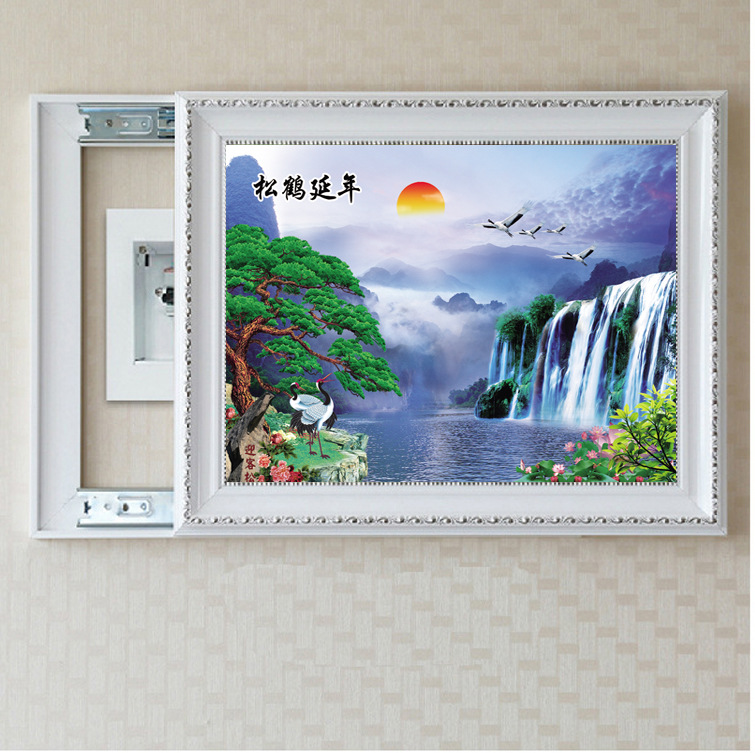 延年益寿电表箱装饰画