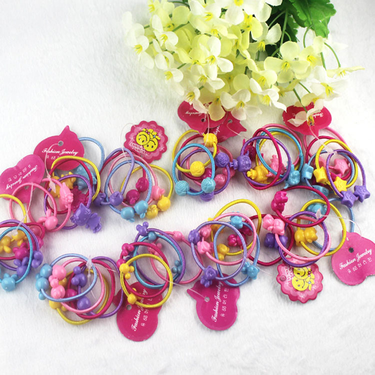 韩版儿童头饰 卡通造型儿童皮筋女孩<em>扎头发</em>发