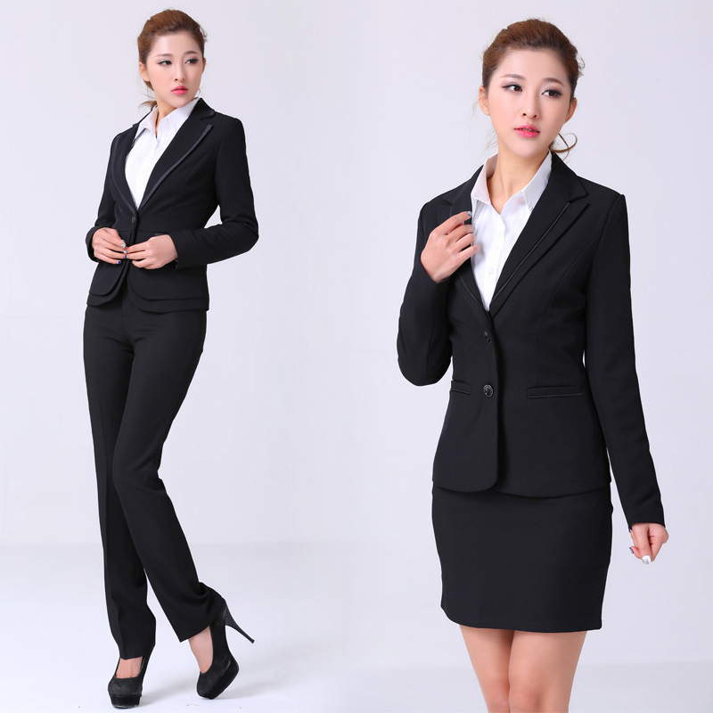 2014韩版面试职业装西服女士套装正装时尚女装 图片_高清大图 - 阿里巴巴