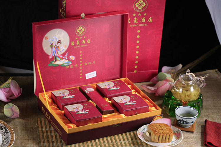 高档月饼盒定做生产厂家粤海印刷月饼食品包装礼盒套装东莞