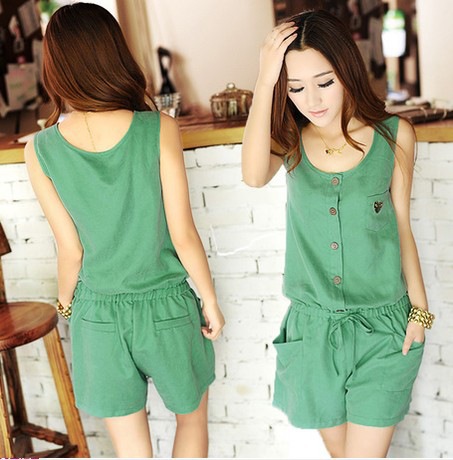 装新品 韩版 休闲连身衣服 气质<em>连体短裤厂家</em>直