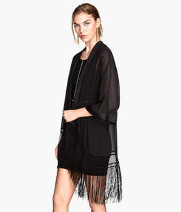 批发采购女式外套-<em>HM流苏</em>和服外套雪纺<em>开衫</em>批