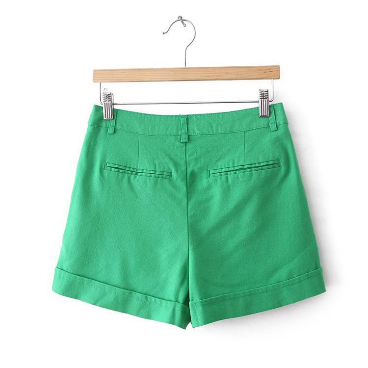 批发采购女式休闲裤-2014新款棉麻短裤女夏亚