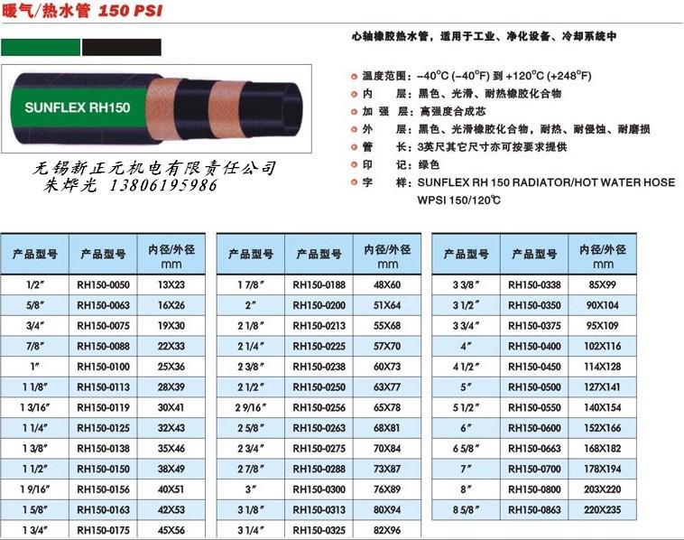 RH150 暖气热水管150PSI