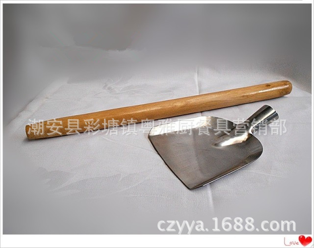 不休钢大锅铲 大铲子 炒菜铲 铲头 砂光铲头 17cm19cm 21.5cm