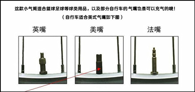 【产品名称】 打气筒(适用于美式气嘴) 【商品材质】 彩钢 【产品尺寸