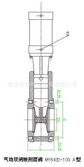 阀门 气动阀 电厂用气动插板阀  ⑥ 在气缸的带动下闸板可自行