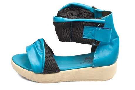 2014夏 正品<em>手拉手兄妹童鞋</em>女童中童小花朵水