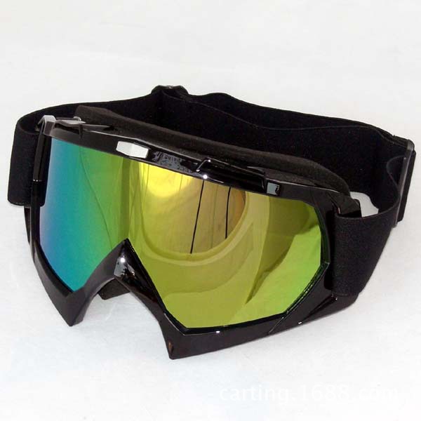 T815-7越野摩托车头盔风镜亮黑5