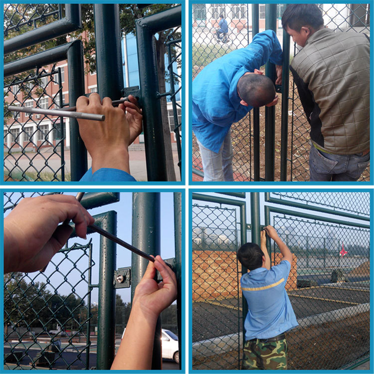 黄山球场围网浸塑工艺 篮球场加工流程 体育场护栏质量