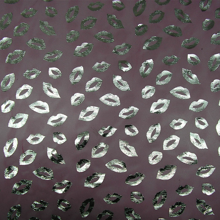 30眼玫紅底布大唇印燙銀3