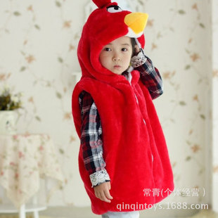 童<em>马甲</em>、背心-小鸟动物<em>马甲</em> <em>卡通</em>背心<em>小朋友</em>最