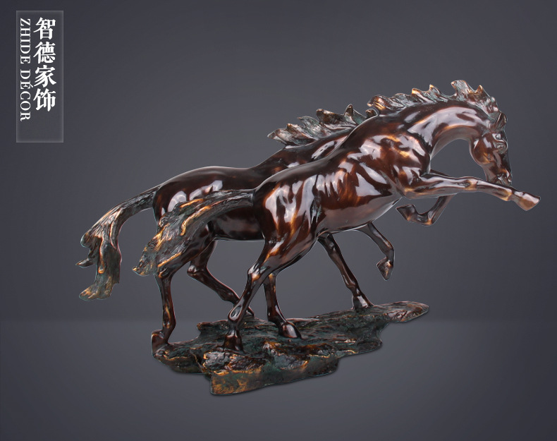 艺术马摆件 家居饰品树脂工艺品摆件软装饰品