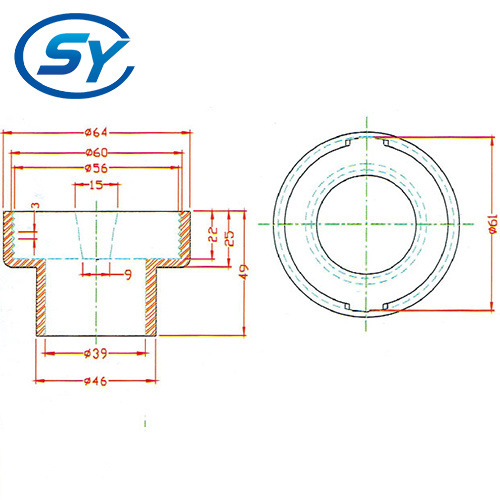 2寸过滤器下压块SY-612图纸