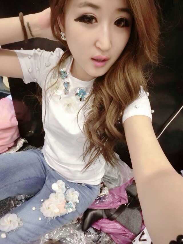 <em>欧洲站</em>2014新款<em>女装</em>欧美风夏装订珠后背拼蕾