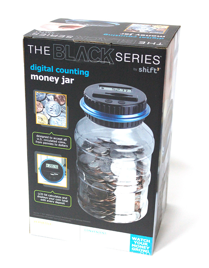 Digital Display Piggy Bank Coin Saving Counter LCD Automatic Counting Money Jar