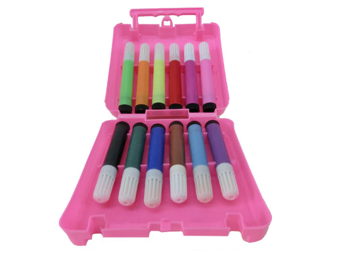 画笔-文具用品批发 韩版幼儿园小学生水彩12色