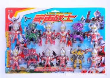 其他模型玩具-12只板装动漫超人战队 奥特曼+