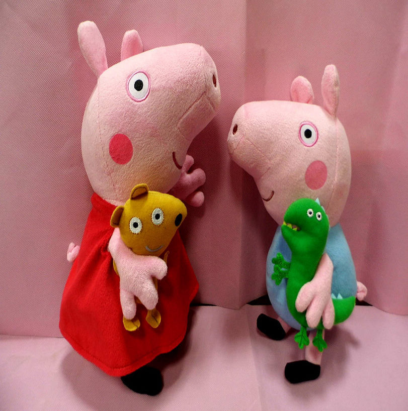 peppa pig 毛绒公仔 外贸粉红<em>猪小妹玩具</em> 佩佩