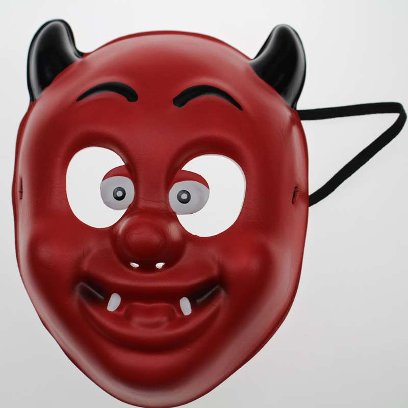 【整人万圣节厂家面具恐怖单片魔鬼面具惊声尖