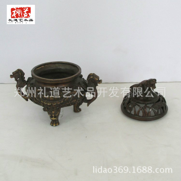 怪兽佛字熏炉高15cm长16cm宽11cm重0.6kg (3