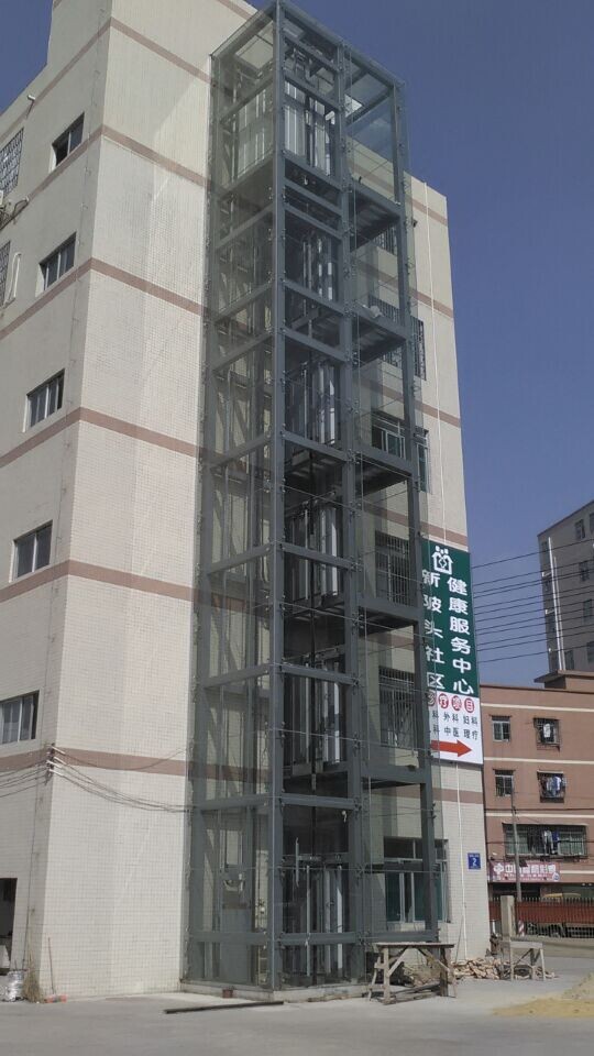 观光电梯钢结构井道观光电梯玻璃幕墙观光背包电梯