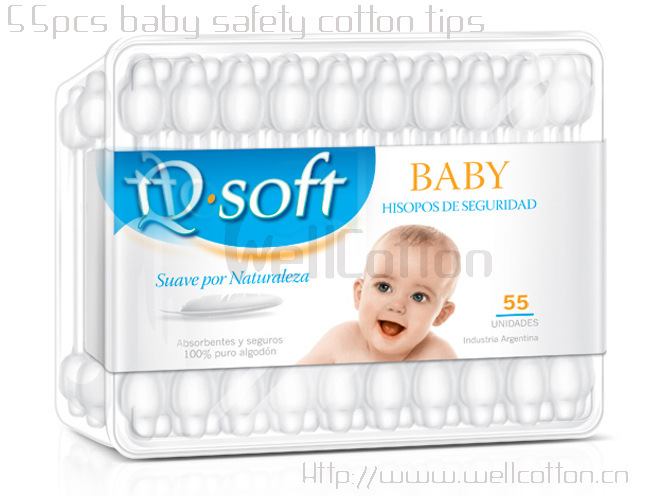 baby safety cotton tips _55pcs