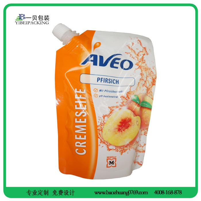 定制吸嘴袋,液体自立吸嘴袋,洗衣液吸嘴袋