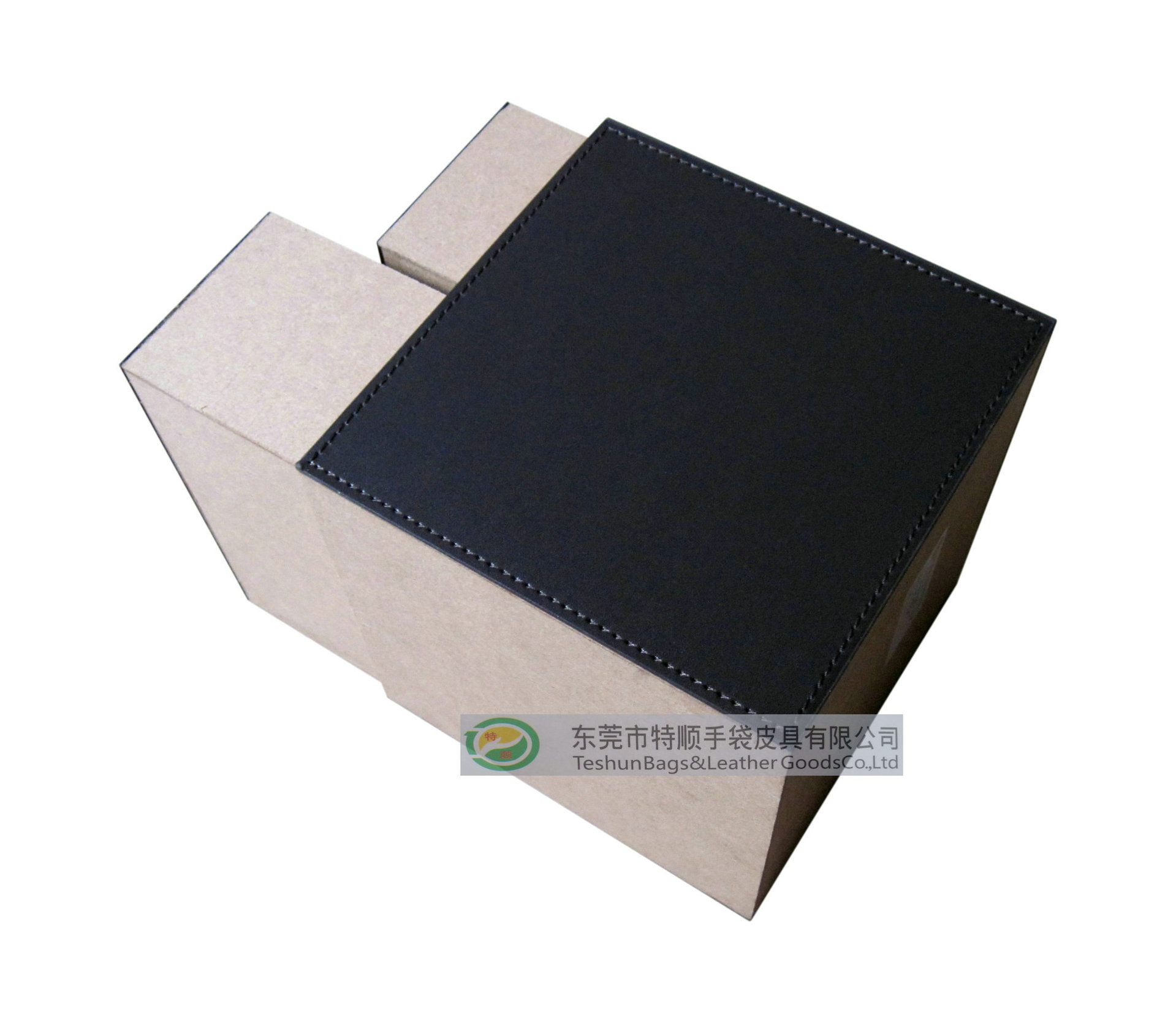 XB-1024两层抽屉盒-贴合油边2-PVC-15.2X15