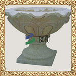 厂家供应  优质黄锈石花钵    规格齐全 欢迎采购