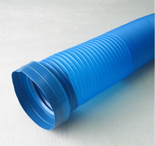 PE管-厂家直销油烟机用蓝色80mm易弯曲伸缩