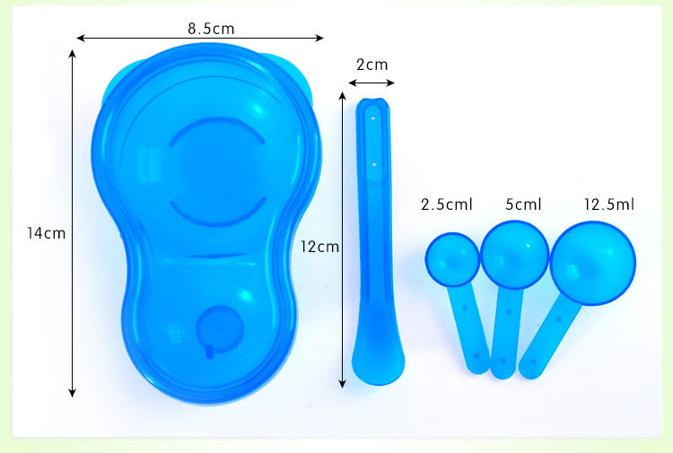 DIY麵膜必備美容套裝工具3件套麵膜碗麵膜棒計量勺-帶蓋麵膜