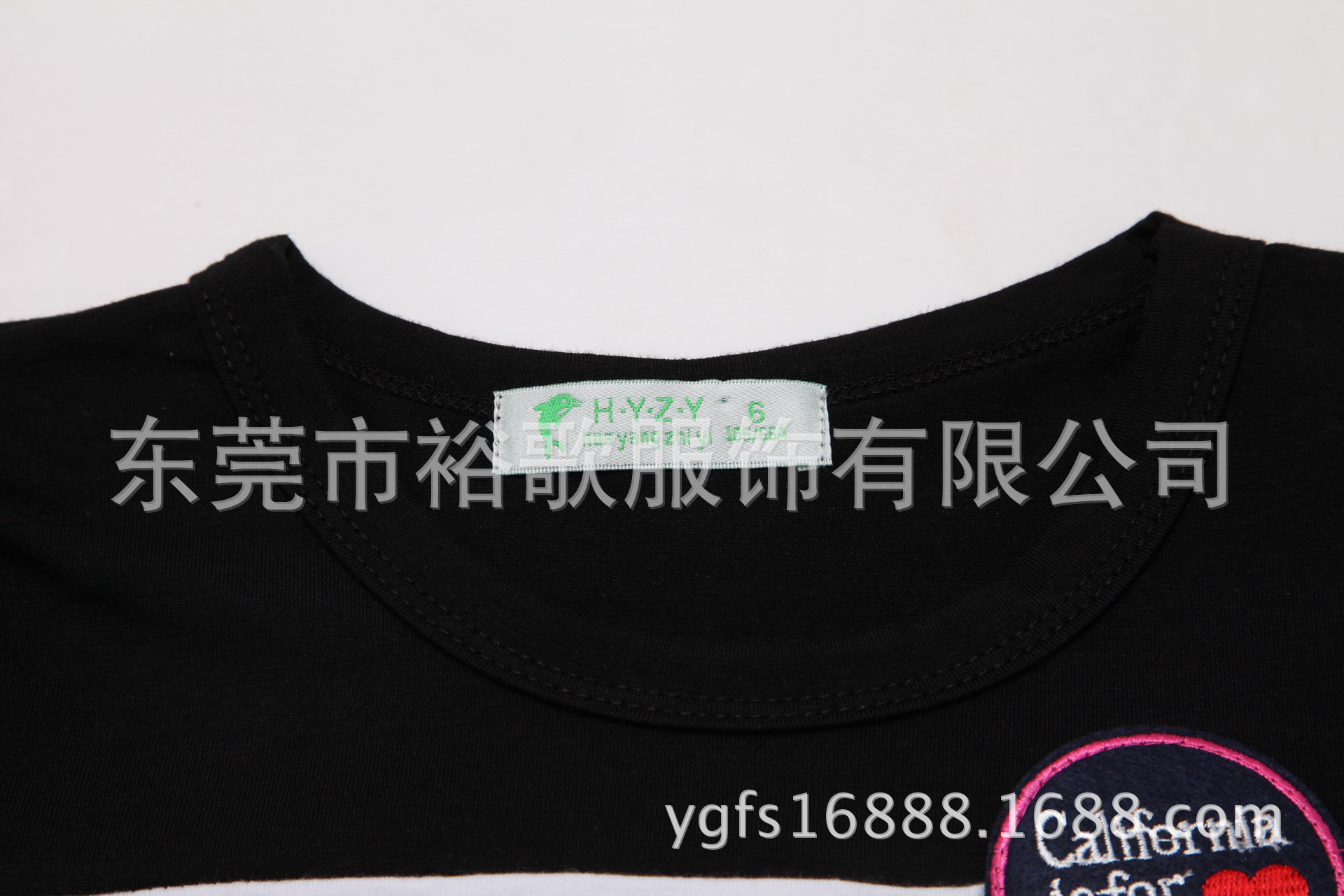 13# 黑白杠撞色章仔