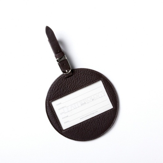 上海工厂 中高档定做 创意商务真皮行李吊牌 圆形吊牌 可印L