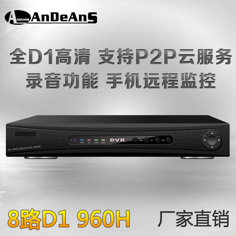安定安 硬盘录像机 P2P云服务 8路监控 八路全