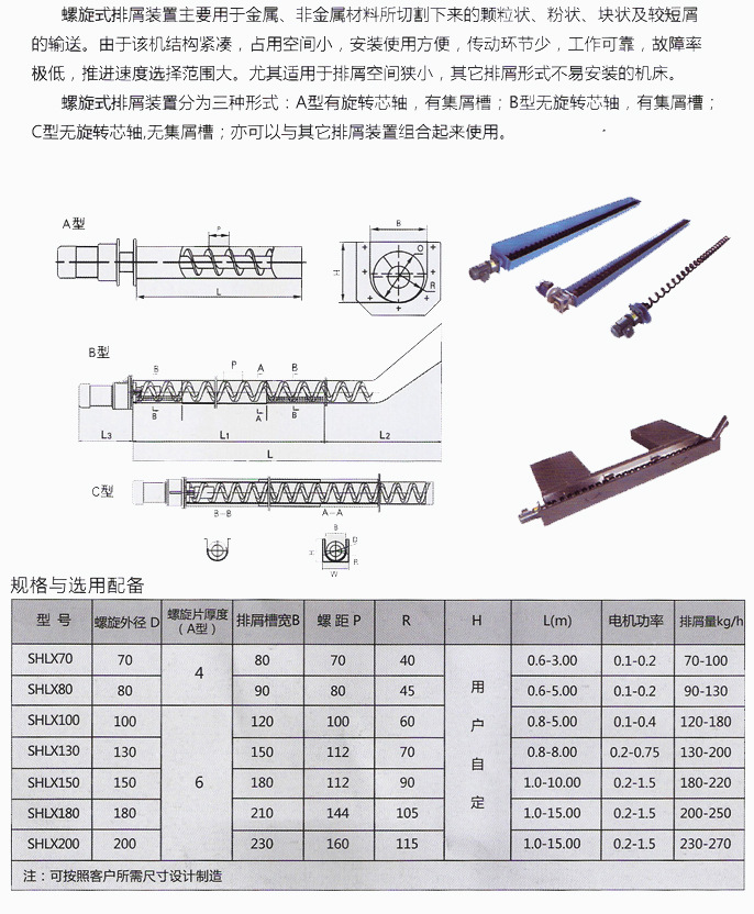 热销推荐螺旋杠排屑器 机床排屑器 优质螺旋式排屑机，质优价廉