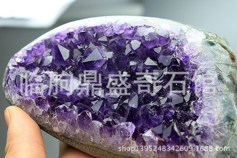 批发矿物晶体奇石头原石 极品天然乌拉圭紫晶洞摆件紫水晶原石