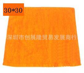 紅大棉方巾黃3