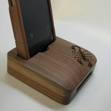 新款实木手机底座 实木手机支架 实木底座 木质支架 iphone支架