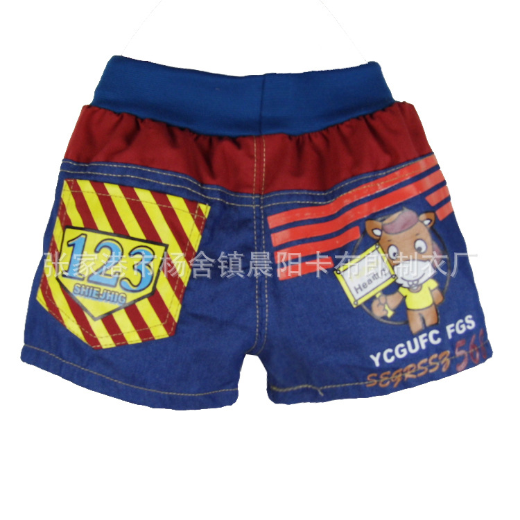 新款韩版爆款<em>童装</em>短裤 镶拼牛仔<em>男童短裤</em>时尚