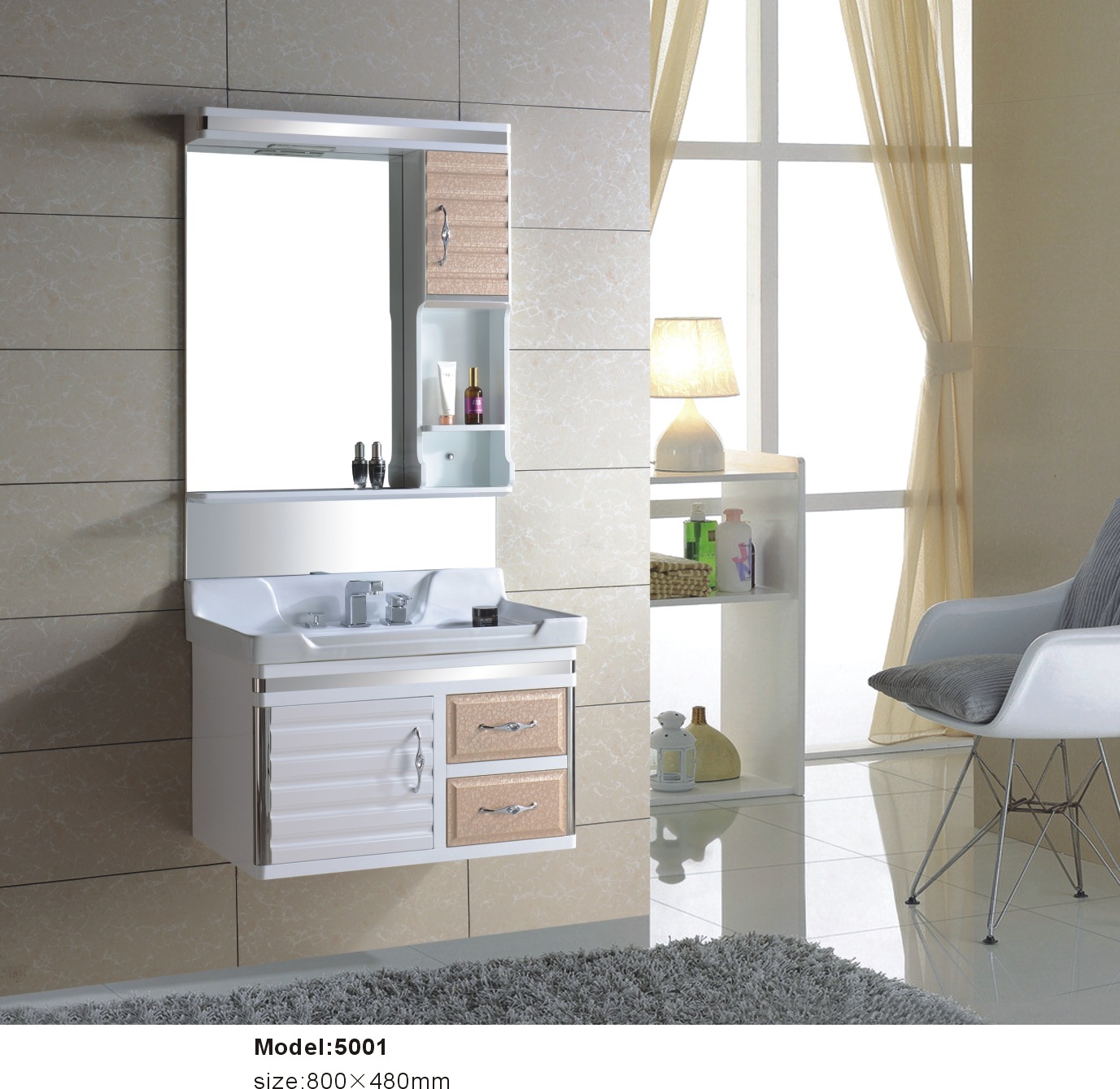 高端pvc浴室柜厂家直销批发 图片