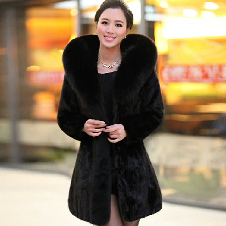 博狮尊尼 <em>新款</em>2014海宁皮草外套整<em>貂皮大衣女</em>