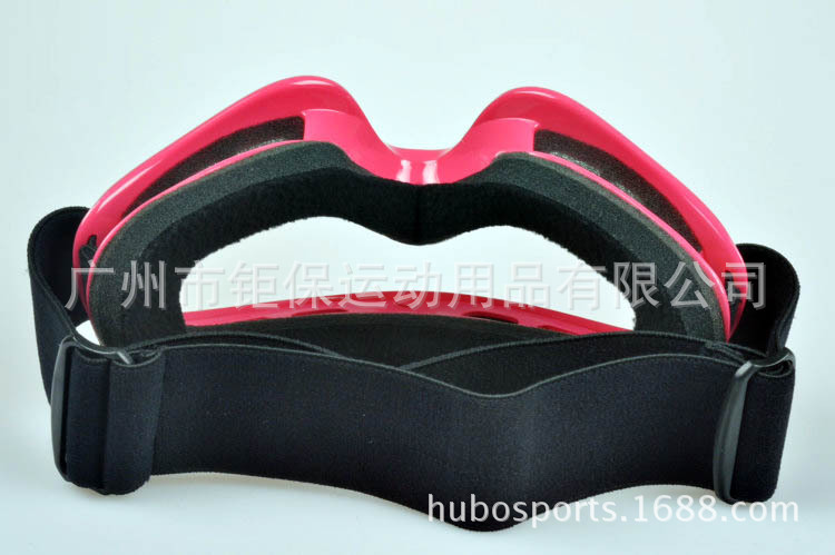 【粉红色女士摩托车防刮PC镜片防风镜 透明片