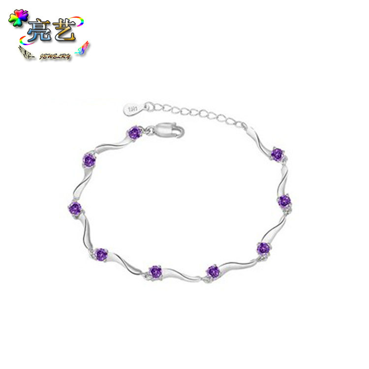 特价促销 925纯银<em>手链</em> <em>女士</em>时尚日<em>韩版</em> 竹节手