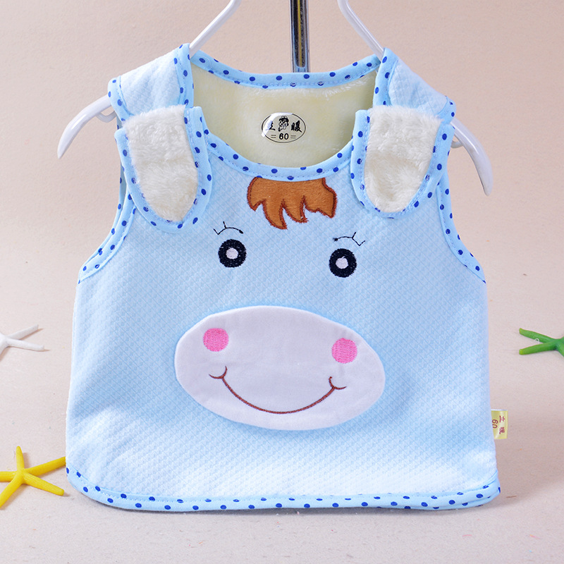 2014<em>新款水晶绒马甲</em> 婴幼儿棉马甲 9003秋季新