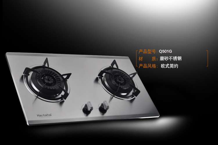 好太太家用嵌入式燃气灶正品批发 节能双灶头台式天然